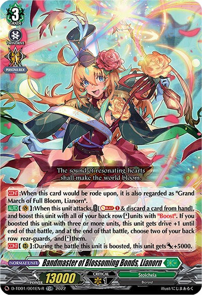 Bandmaster of Blossoming Bonds, Lianorn (D-TD01/001EN-R) [D-TD01: Urara Haneyama -Bandmaster of Blossoming Bonds-]