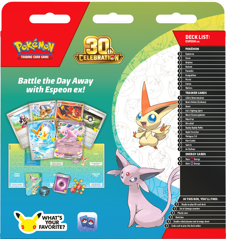 *Pre-Order* Pokémon - 30th Celebration - Espeon Ex Battle Deck