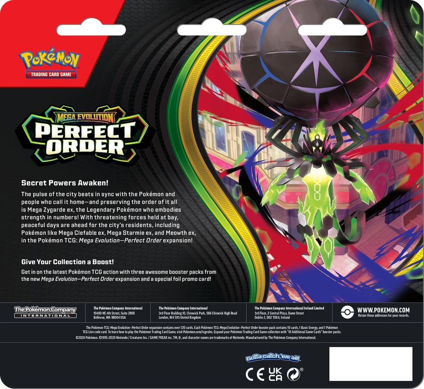 Pokémon - Perfect Order - Chikorita - 3 Pack Blister