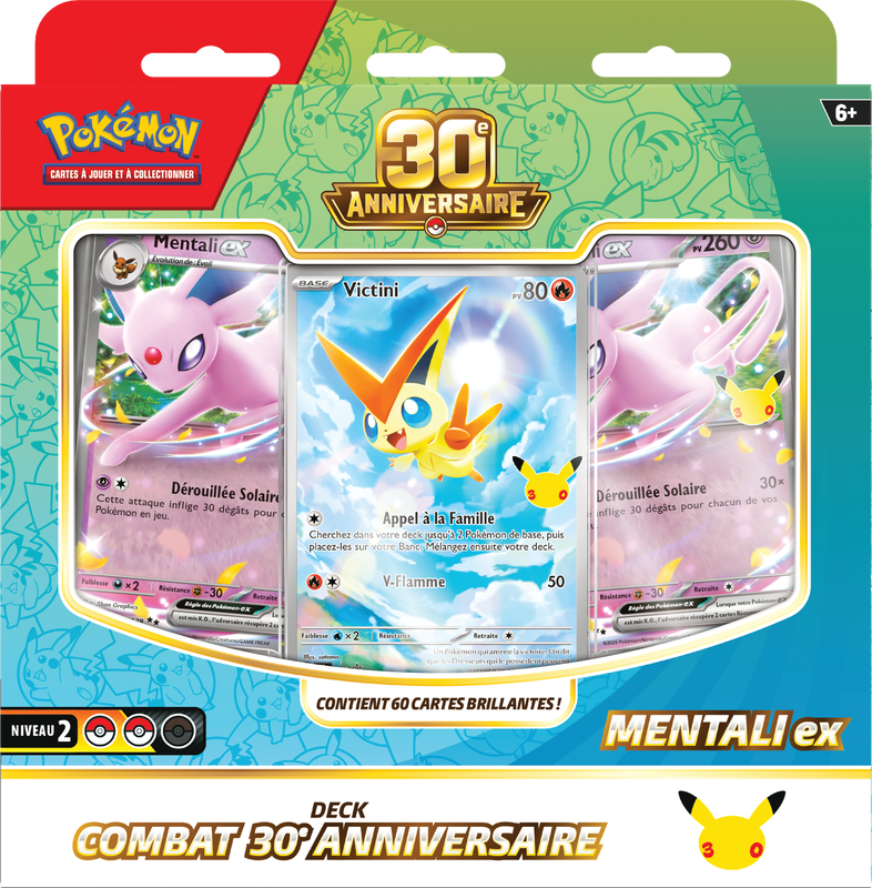 Pokémon - Mentali ex - Deck Combat 30e Anniversaire (Français)
