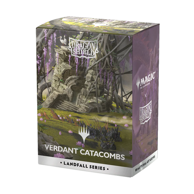 Dragon Shield - Magic the Gathering - Landfall Series Verdant Catacombs - Matte Sleeves (100)