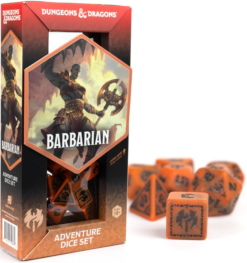 Dungeons & Dragons - Adventure Dice Barbarian - Orange