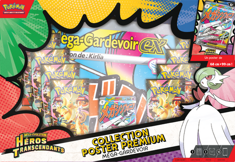 *Pre-Order* Pokémon - Mega Evolution: Héros Transcendants - Collection Poster Premium Méga-Gardevoir - Français