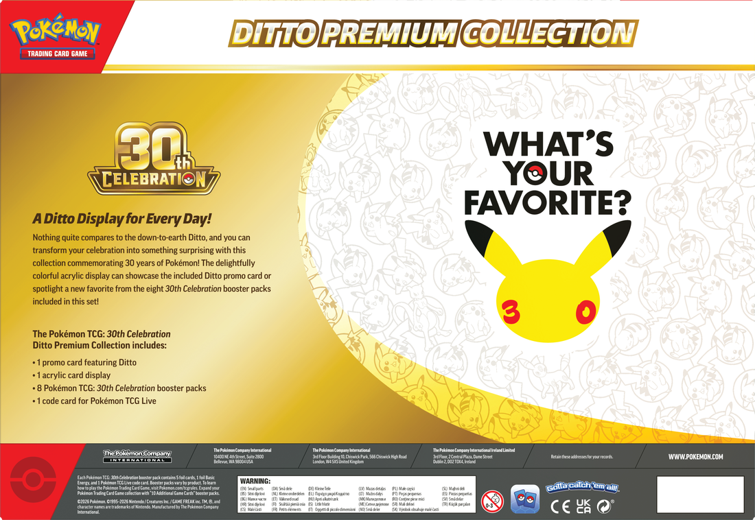 *Pre-Order* Pokémon - 30th Celebration - Ditto Premium Collection