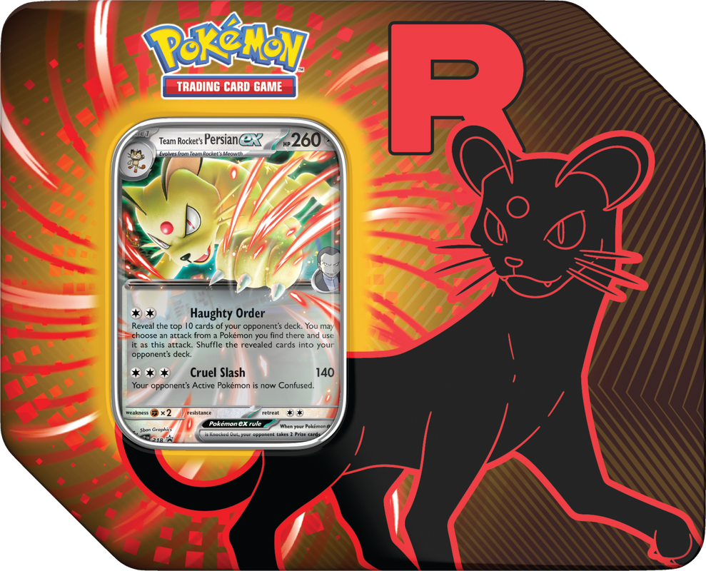 Pokémon - Team Rocket's Persian ex - Tin