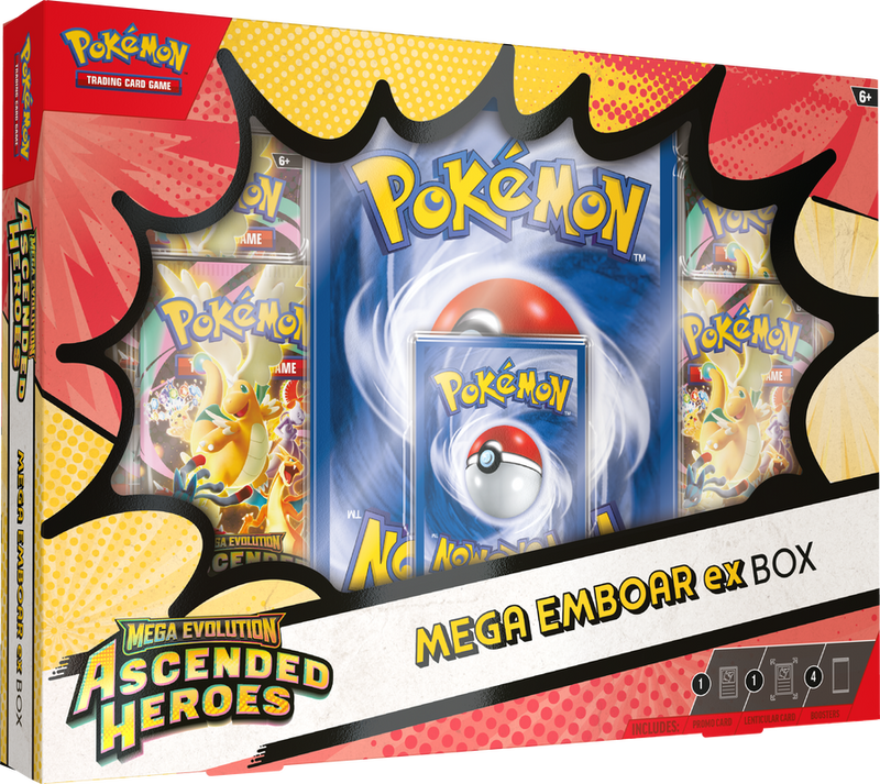 Pokémon - Mega Evolution: Ascended Heroes - Mega Emboar ex Box