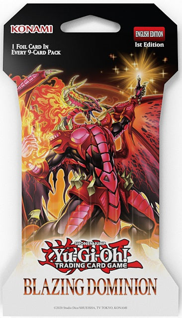 Yu-Gi-Oh! - Blazing Dominion - 1st Edition - Sleeved Booster Pack