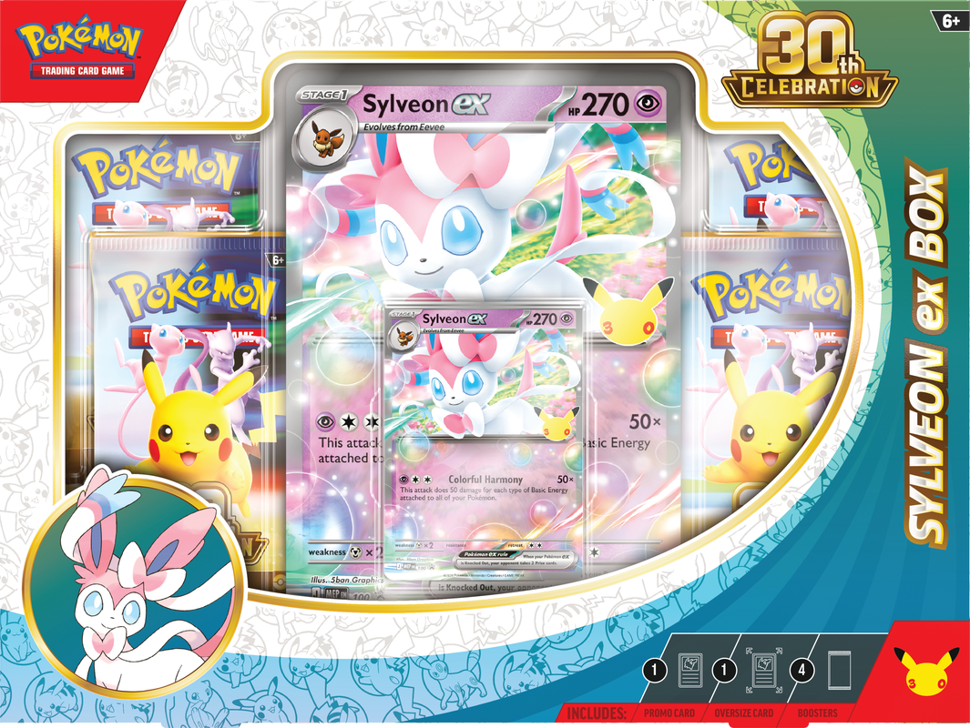 *Pre-Order* Pokémon - 30th Celebration - Sylveon Ex Collection Box