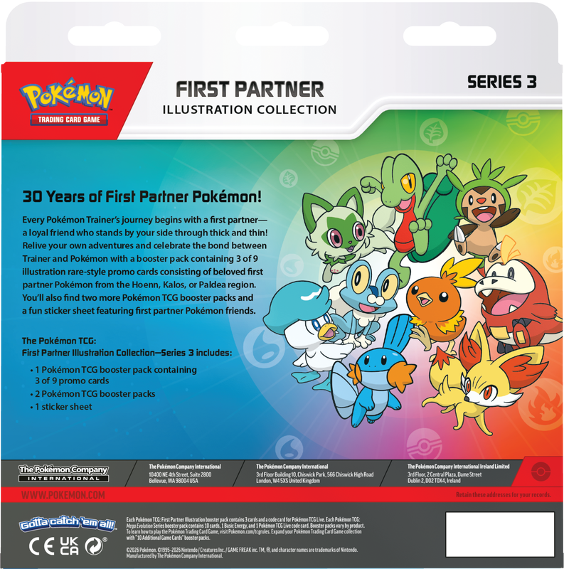 *Pre-Order* Pokémon - First Partner Illustration Collection - Series 3