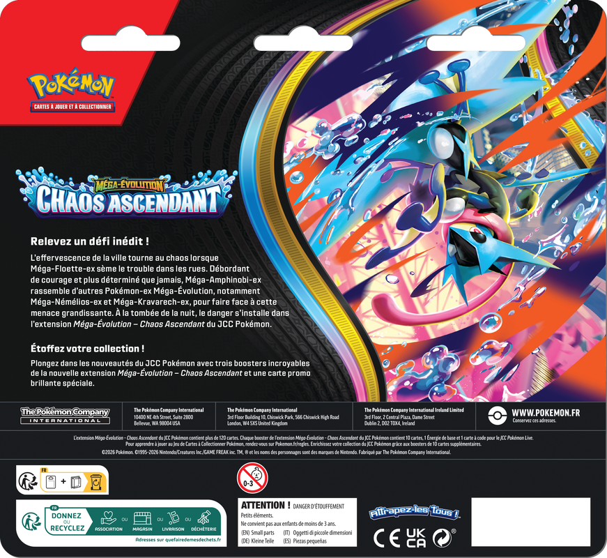 Pokémon - Chaos Ascendant - Reptincel - Tripack (French)