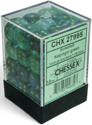 Dices (36D6) - Chessex Borealis (Choose your Color)
