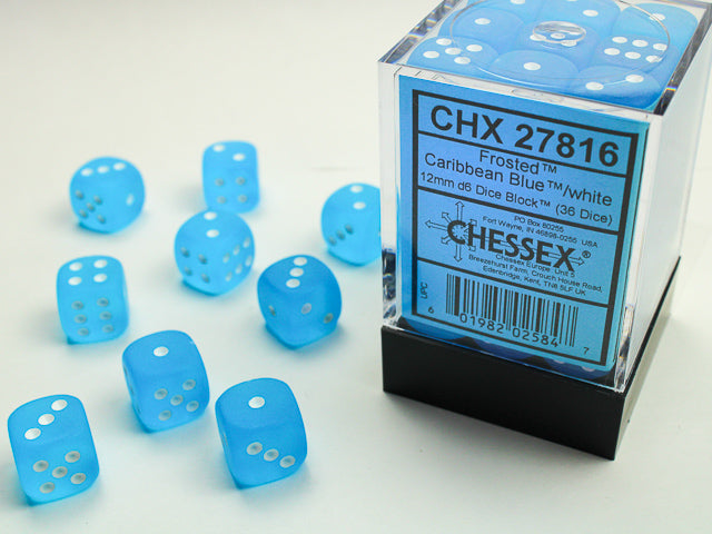Dices (36D6) - Chessex Frosted (Choose your Color)