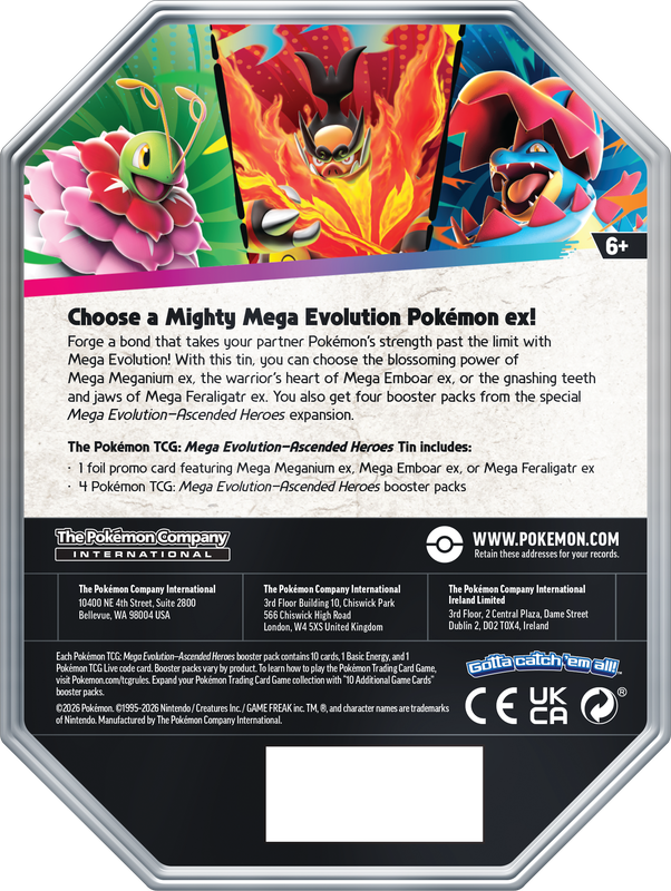*Pre-Order* Pokémon - Ascended Heroes Tin - Mega Emboar