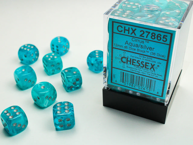 Dices (36D6) - Chessex Cirrus (Choose your Color)