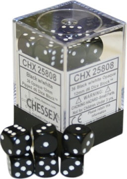 Dices (36D6) - Chessex Opaque (Choose your Color)