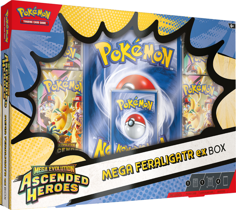 Pokémon - Mega Evolution: Ascended Heroes - Mega Feraligatr ex Box