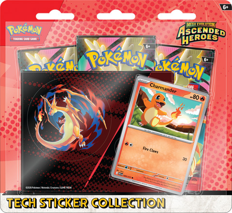Pokémon - Ascended Heroes - Charmander - Tech Sticker Collection