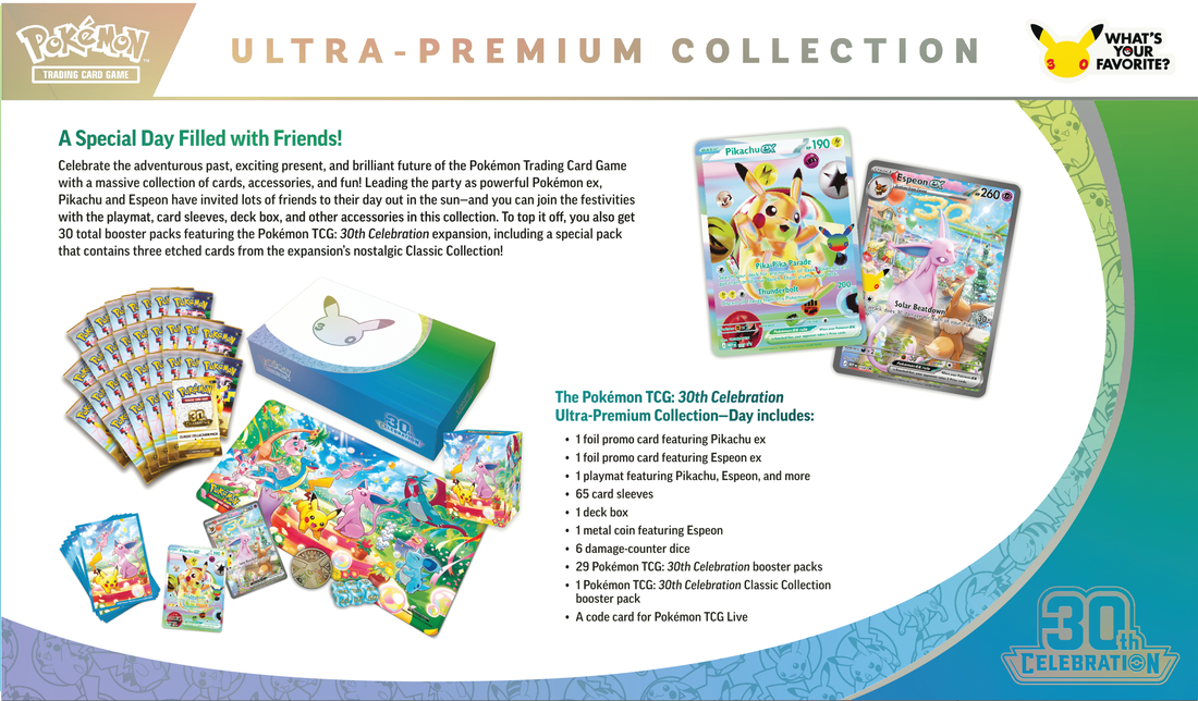 *Pre-Order* Pokémon - 30th Celebration - Day Ultra-Premium Collection
