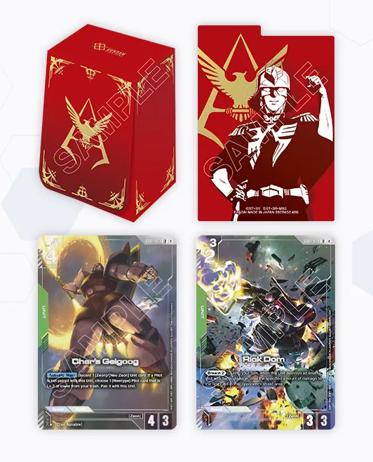 Gundam - Zeon / Char Aznable - Official Deck Case 02