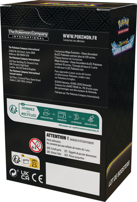 Pokémon - Chaos Ascendant - Lot De Boosters (French)